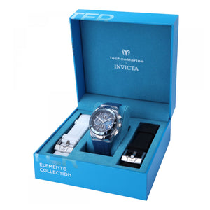 RELOJ DEPORTIVO PARA HOMBRE TECHNOMARINE FIVE ELEMENTS TM 122003 - AZUL, BLANCO, NEGRO