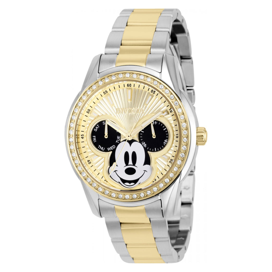 RELOJ MICKEY RATÓN PARA MUJER INVICTA DISNEY LIMITED EDITION 37828 - ORO, ACERO