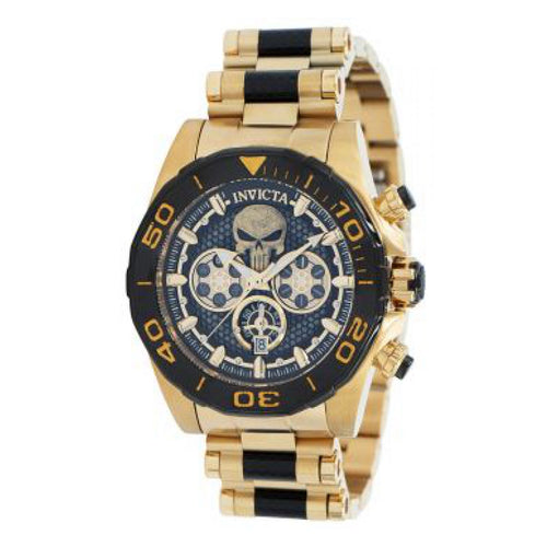 RELOJ PUNISHER PARA HOMBRE INVICTA MARVEL 37830 - DORADO