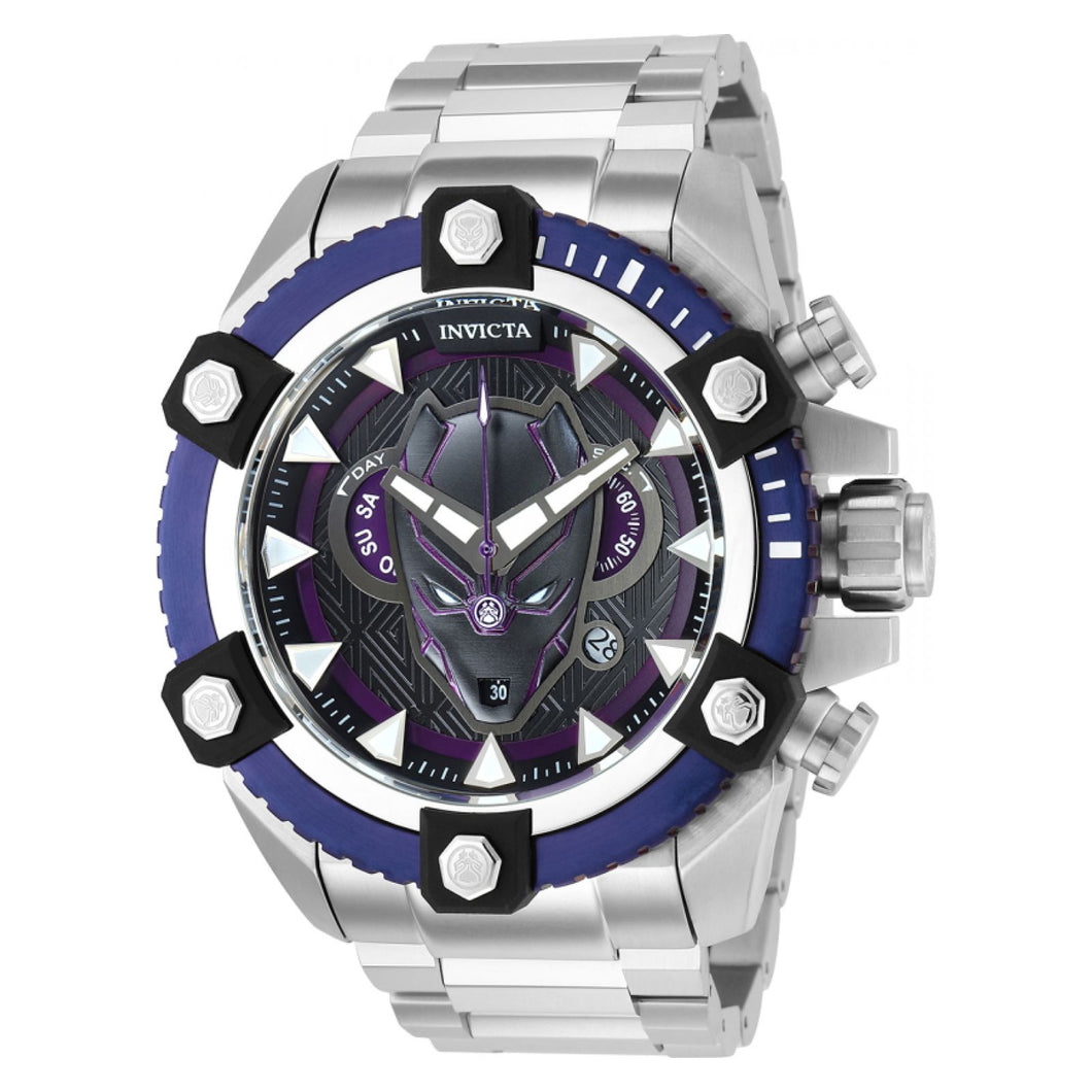 RELOJ PANTERA NEGRA PARA HOMBRE INVICTA MARVEL 38323 - PLATEADO