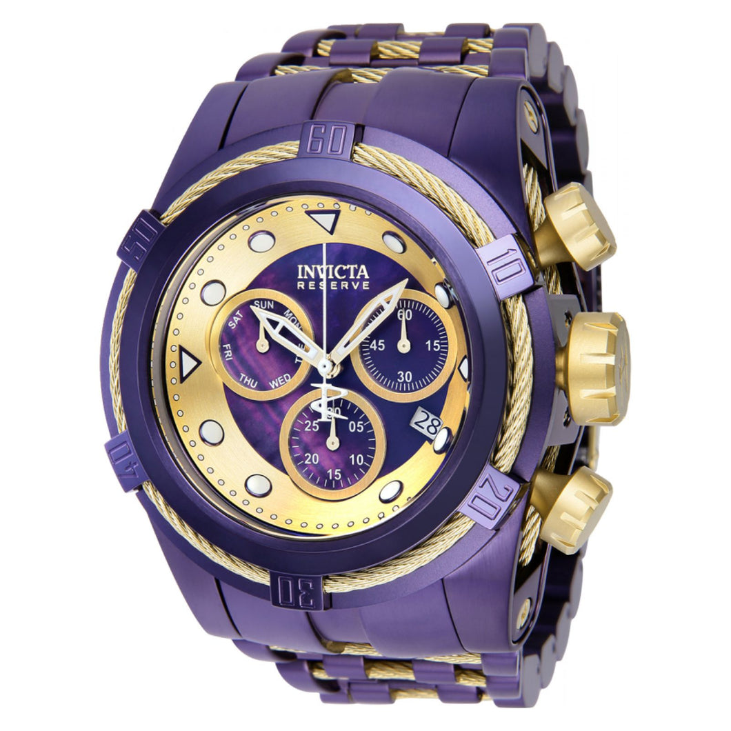 RELOJ  PARA HOMBRE INVICTA RESERVE 38748 - PÚRPURA, ORO