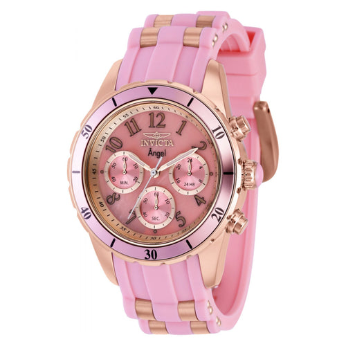 RELOJ DEPORTIVO PARA MUJER INVICTA ANGEL 39345 - ROSA, ORO ROSA