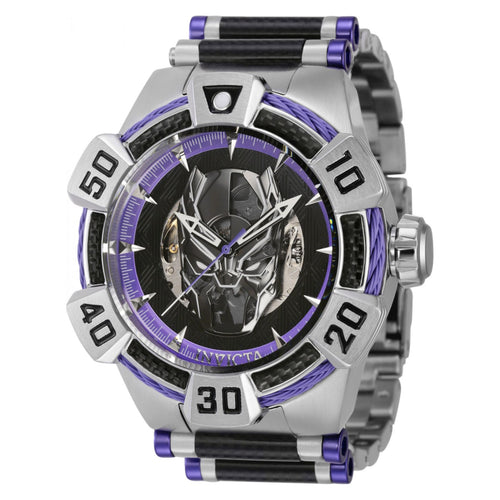 RELOJ PANTERA NEGRA PARA HOMBRE INVICTA MARVEL 40987 - PLATEADO
