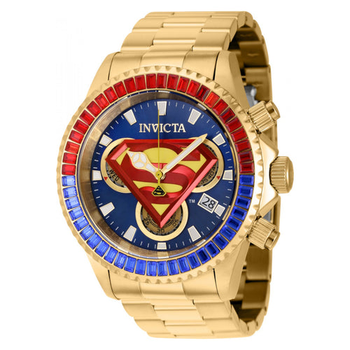 RELOJ SUPERMAN PARA HOMBRE INVICTA DC COMICS 41264 - DORADO