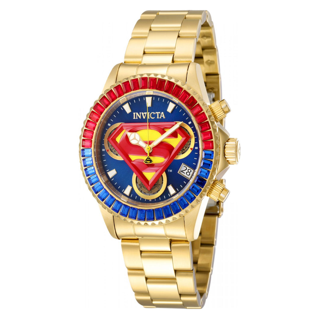 RELOJ SUPERMAN PARA MUJER INVICTA DC COMICS 41268 - ORO