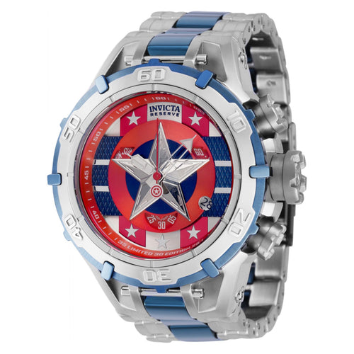 RELOJ CAPITÁN AMÉRICA PARA HOMBRE INVICTA MARVEL 41555 - DARK BLUE, STEEL