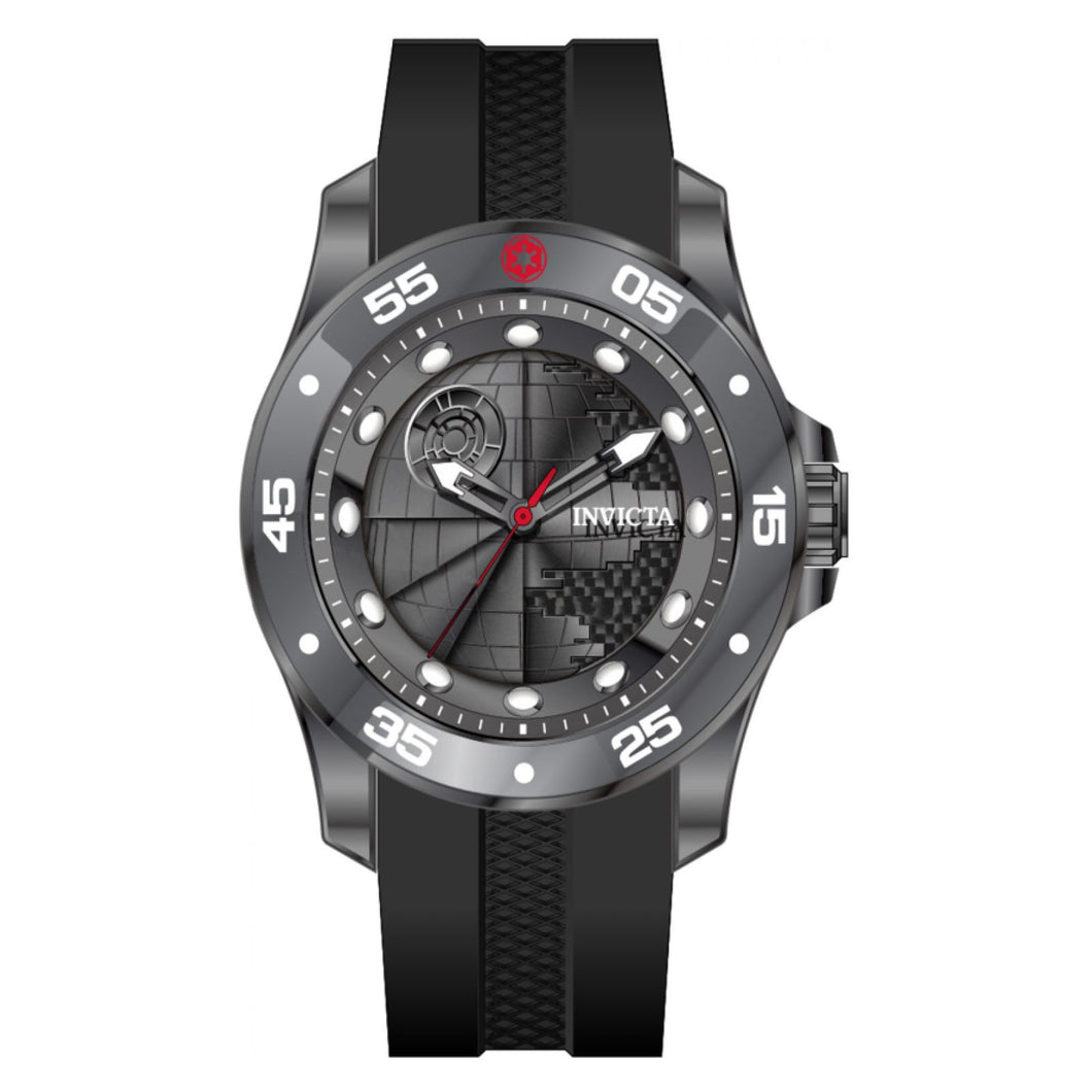 RELOJ DEATH STAR PARA HOMBRE INVICTA STAR WARS 43073 - NEGRO