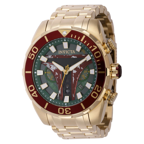 RELOJ BOBA FETT PARA HOMBRE INVICTA STAR WARS 43585 - GOLD