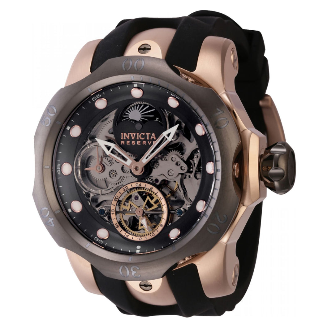 RELOJ DEPORTIVO PARA HOMBRE INVICTA RESERVE 43902 - NEGRO, ORO ROSA