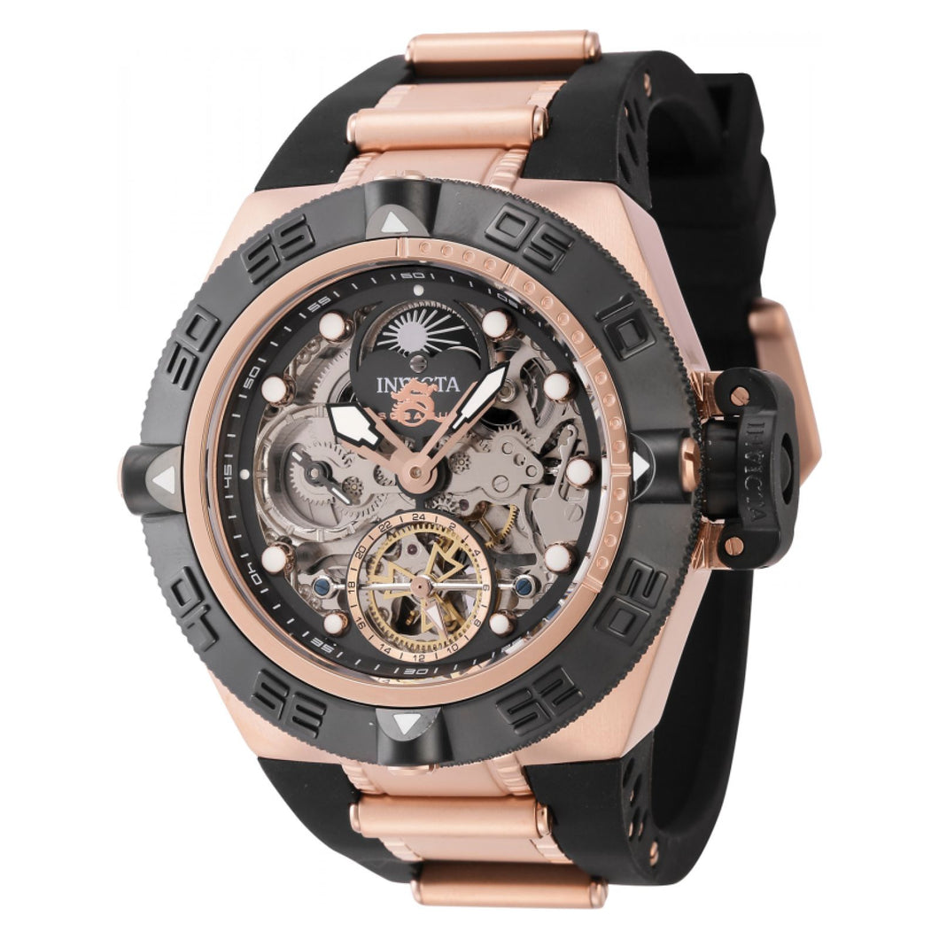 RELOJ DEPORTIVO PARA HOMBRE INVICTA SUBAQUA 43911 - NEGRO, ORO ROSA