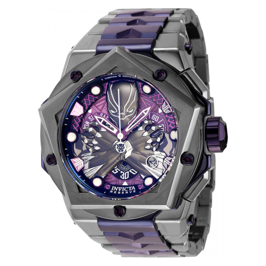 RELOJ PANTERA NEGRA PARA HOMBRE INVICTA MARVEL 44489 - PÚRPURA, TITANIO