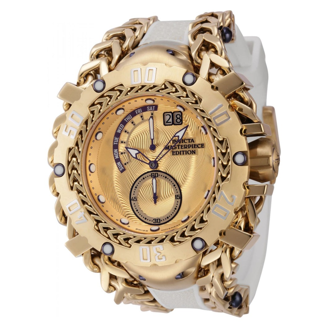 RELOJ DEPORTIVO PARA HOMBRE INVICTA MASTERPIECE 44633 - PÚRPURA, BLANCO, ORO