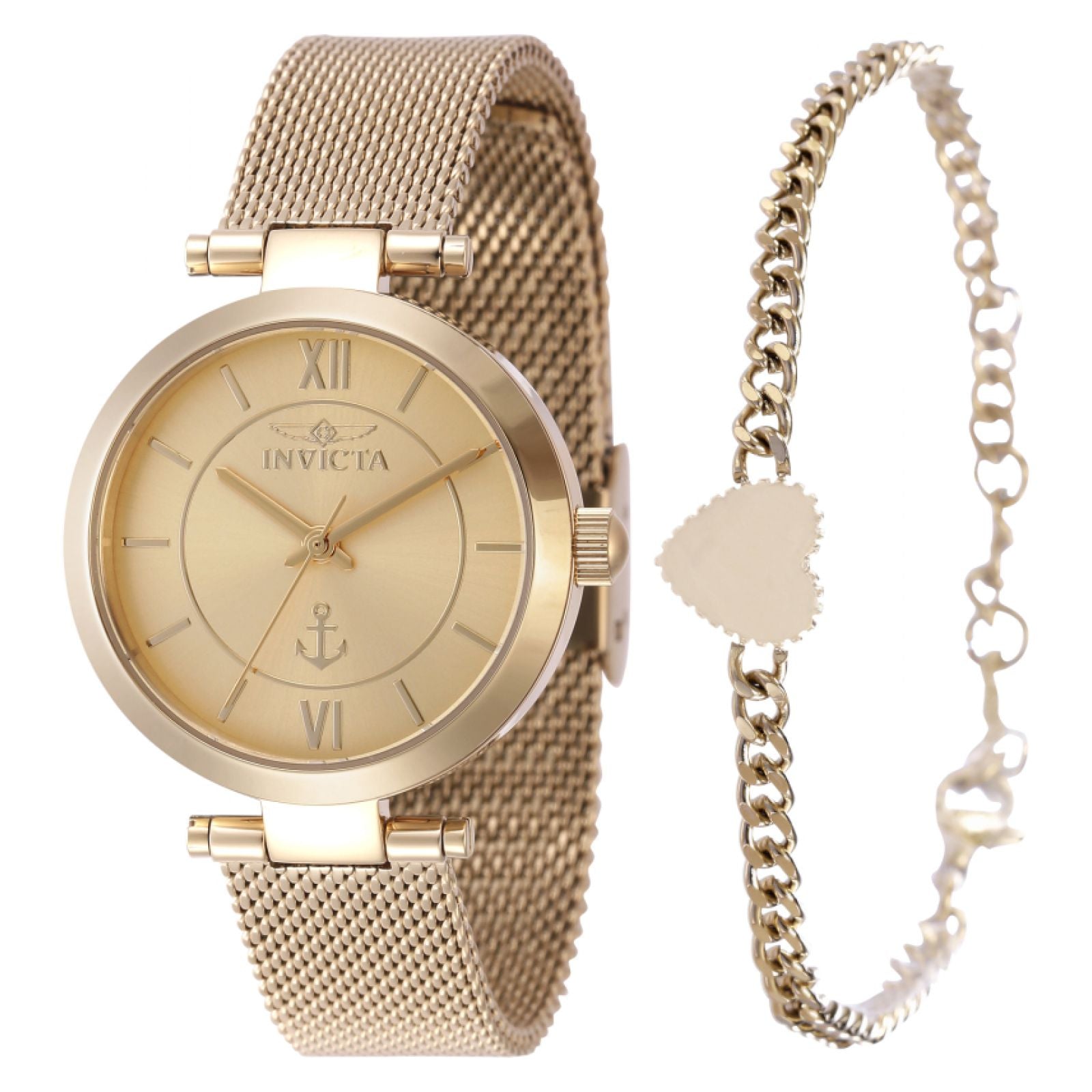 SET RELOJ + PULSERAPARA MUJER INVICTA OCEAN VOYAGE 47265 - ORO