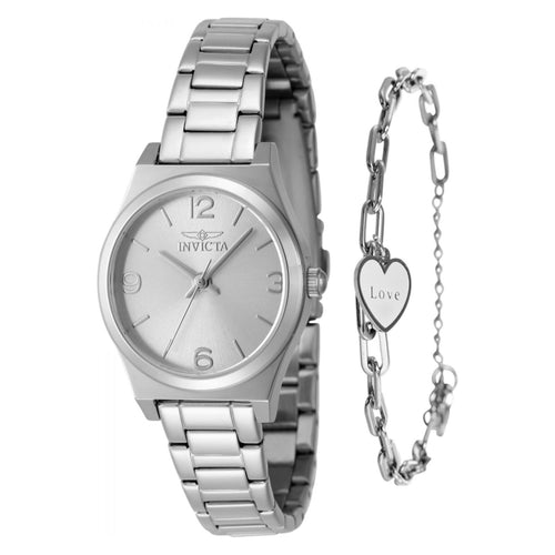 SET RELOJ + PULSERA PARA MUJER INVICTA ANGEL 48246 - ACERO