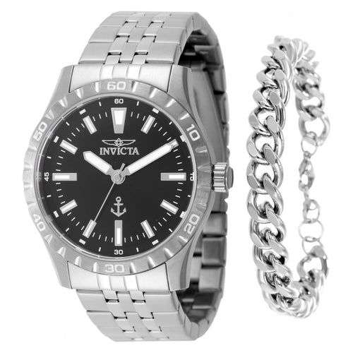 SET RELOJ + PULSERA PARA HOMBRE INVICTA OCEAN VOYAGE 48272 - ACERO