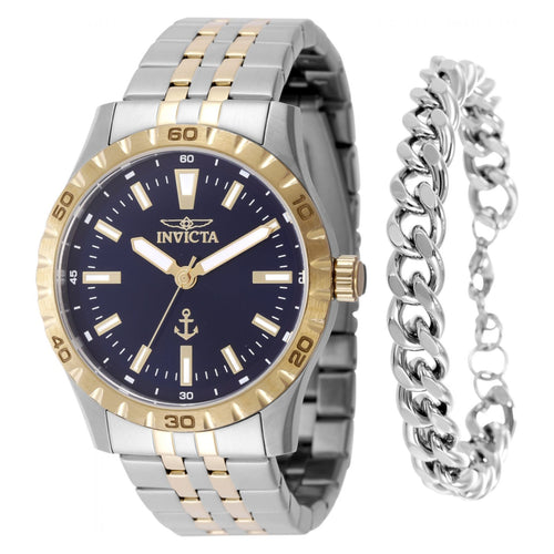 SET RELOJ + PULSERA PARA HOMBRE INVICTA OCEAN VOYAGE 48276 - ORO, ACERO