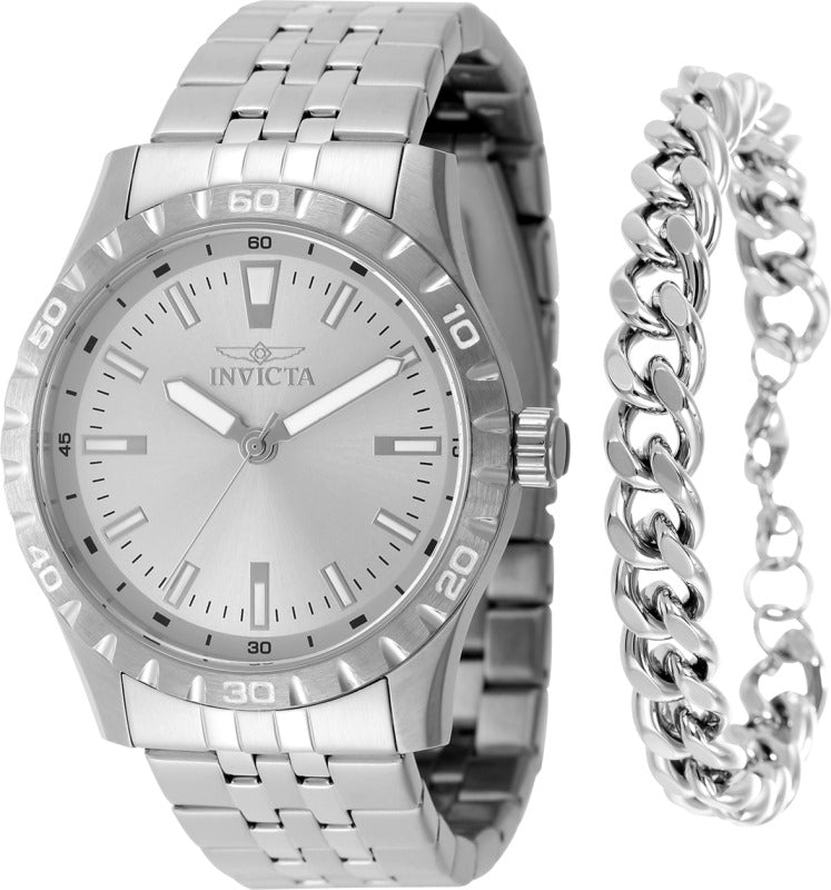 set reloj + pulsera PARA HOMBRE INVICTA SPECIALTY 48279 - PLATEADO