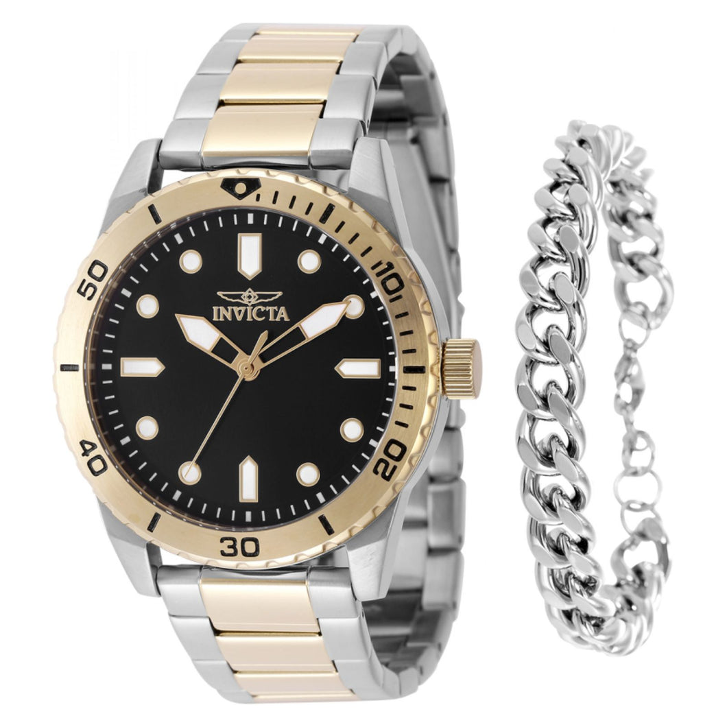 SET RELOJ + PULSERA PARA HOMBRE INVICTA SPECIALTY 48309 - ORO, ACERO