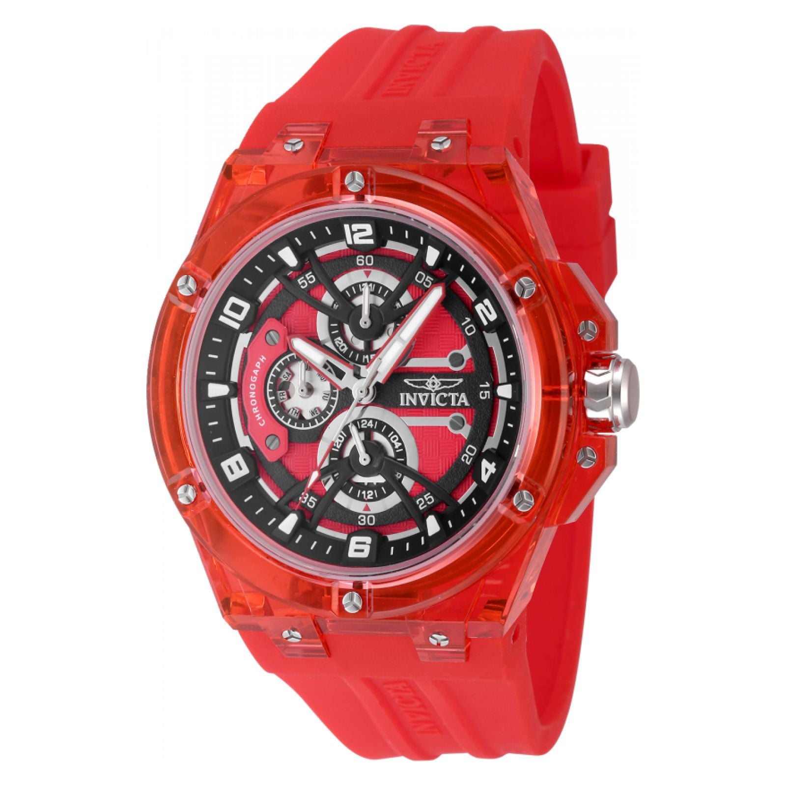 RELOJ DEPORTIVO PARA HOMBRE INVICTA INVICTA RACING SAPHIREX  48801 - ROJO