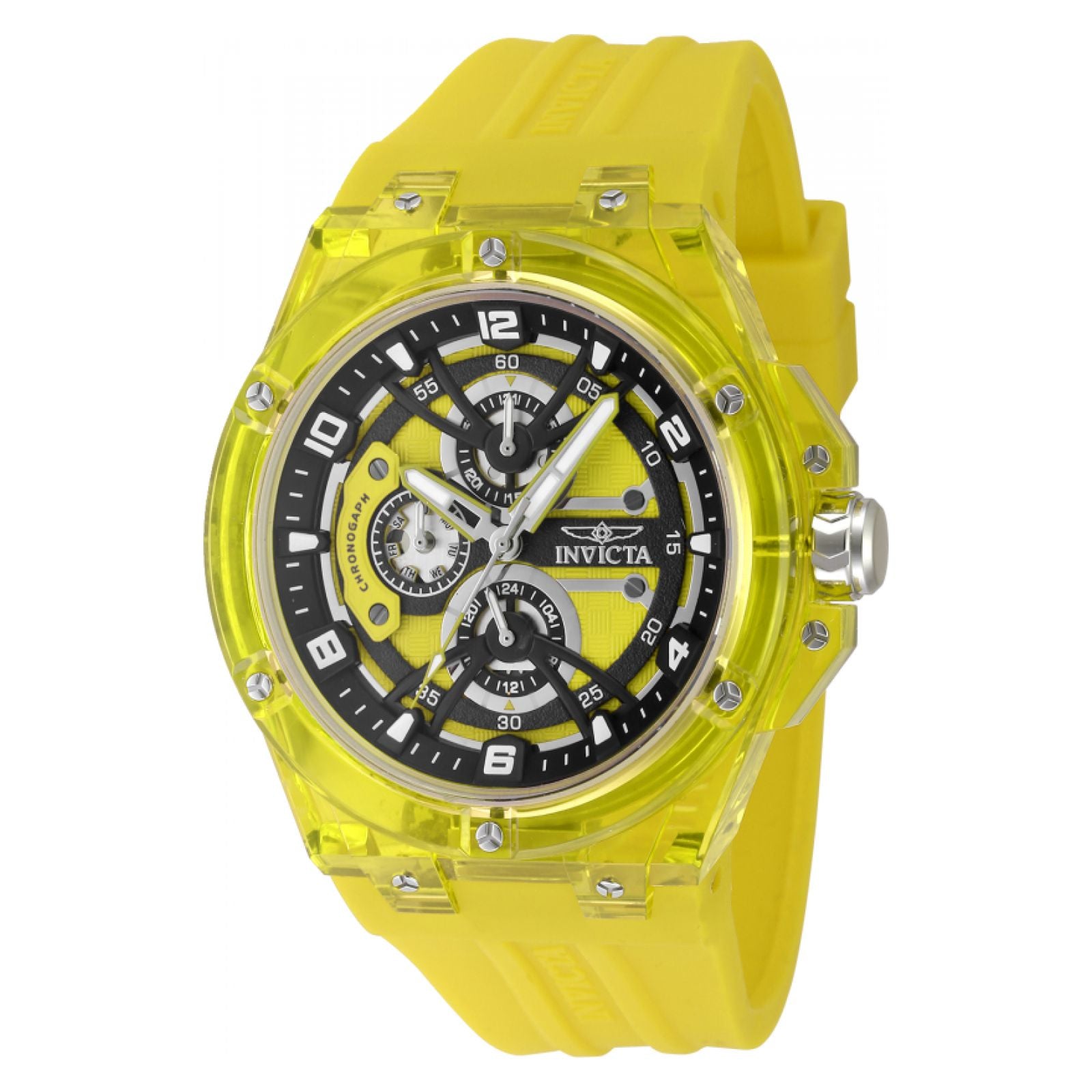RELOJ DEPORTIVO PARA HOMBRE INVICTA INVICTA RACING SAPHIREX  48802 - AMARILLO