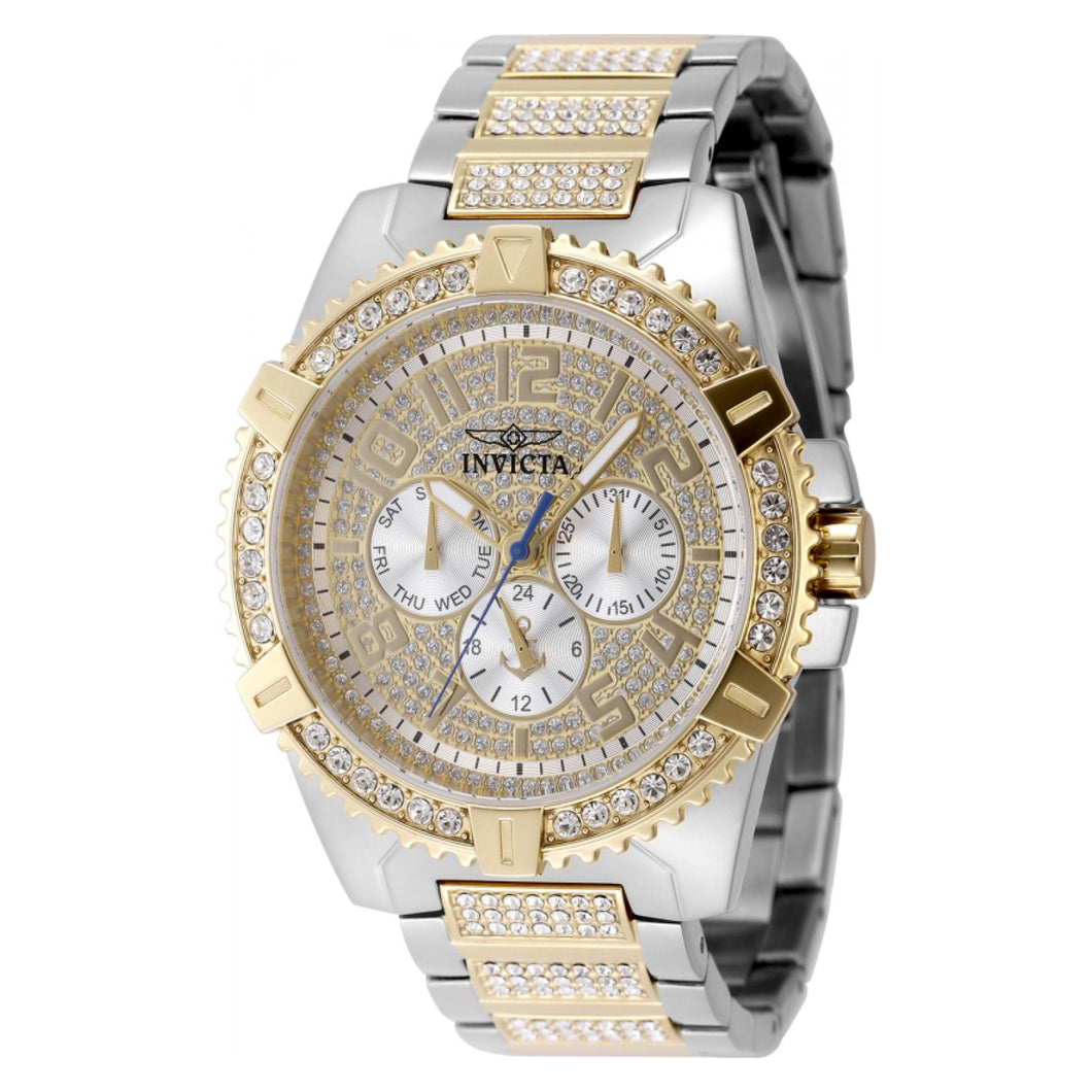RELOJ  PARA HOMBRE INVICTA OCEAN VOYAGE 48923 - BLANCO, DORADO, ACERO