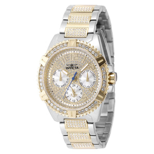 RELOJ  PARA MUJER INVICTA OCEAN VOYAGE 48926 - BLANCO, DORADO, ACERO