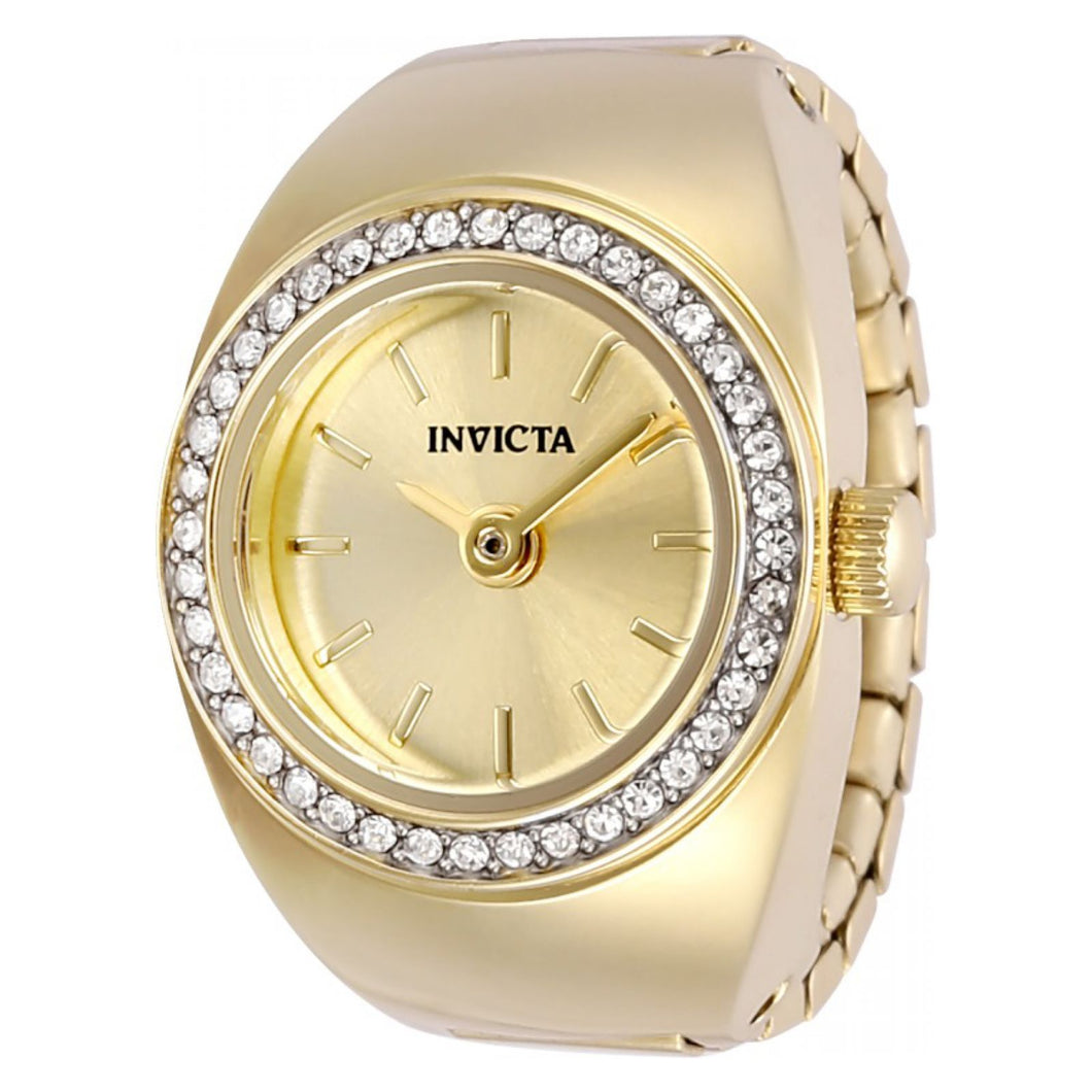 RELOJ ANILLO PARA MUJER INVICTA MINI ANGEL 48944 - DORADO