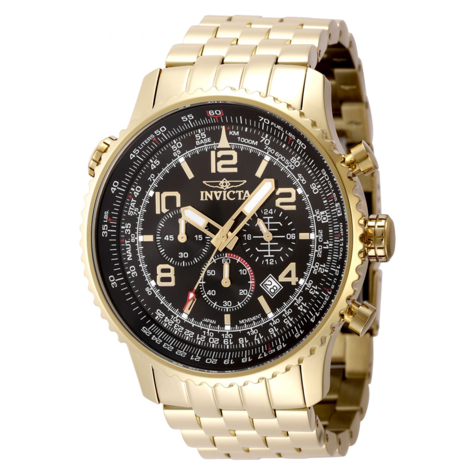 RELOJ  PARA HOMBRE INVICTA AVIATOR 49082 - ORO
