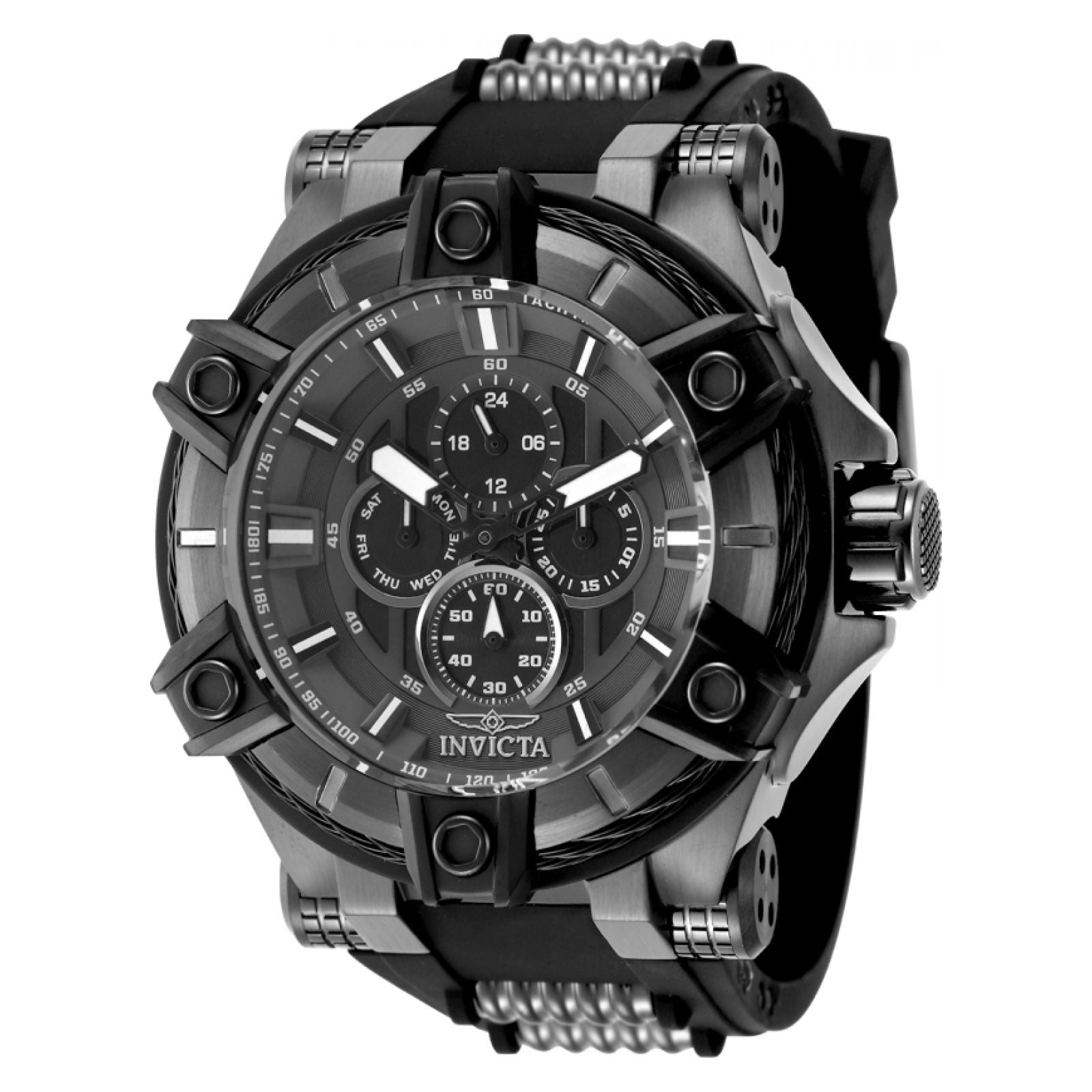 RELOJ DEPORTIVO PARA HOMBRE INVICTA BOLT 49408 - GUNMETAL, NEGRO