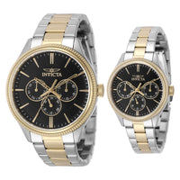 SET RELOJES CLÁSICO INVICTA SPECIALTY 49958 - ORO, ACERO