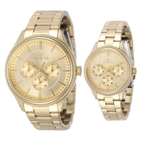 SET RELOJES CLÁSICO INVICTA SPECIALTY 49960 - ORO
