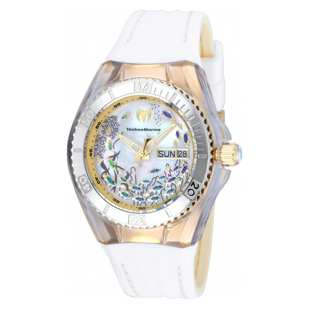 RELOJ DEPORTIVO PARA MUJER TECHNOMARINE CRUISE TM 115117 - ALBARICOQUE, BLANCO