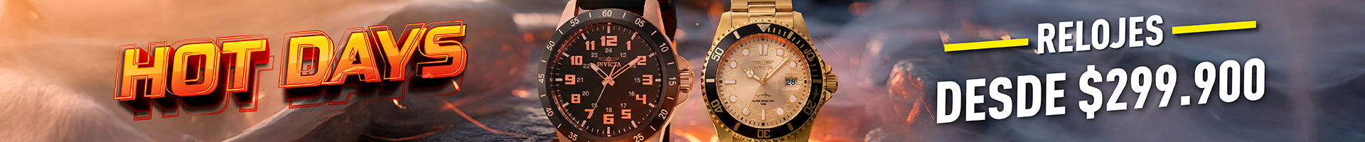 Relojes en promoción desde $299.900.