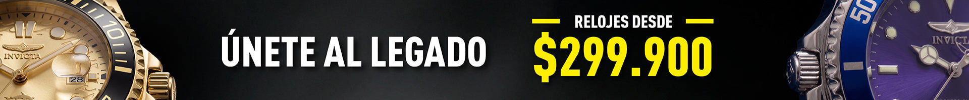 Relojes en promoción desde $299.900.