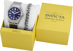 SET RELOJ + PULSERA  PARA HOMBRE INVICTA OCEAN VOYAGE 48273 - ACERO