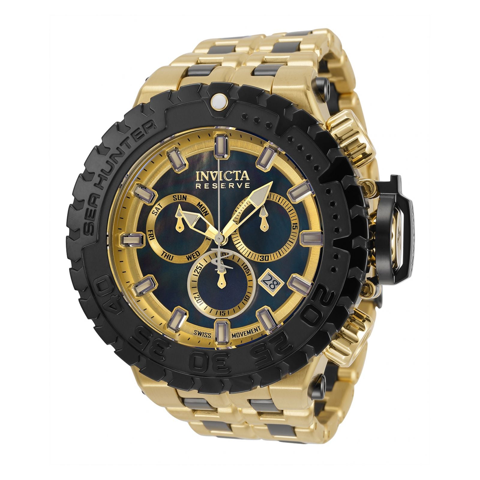 圧倒的ド迫力☆映えるゴールド INVICTA Sea Hunter 34595 - 腕時計
